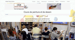 Desktop Screenshot of cours-de-peinture.com