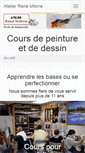 Mobile Screenshot of cours-de-peinture.com