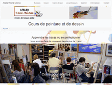 Tablet Screenshot of cours-de-peinture.com